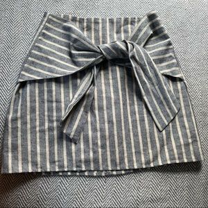 Altar’d State Tie Front Striped Skirt